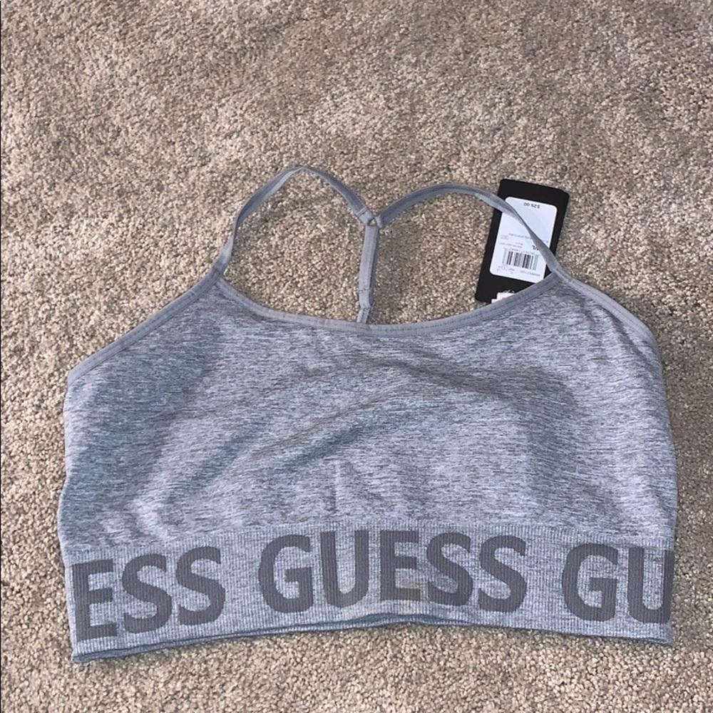 NWT Guess Sports Bra - Grey size Medium
